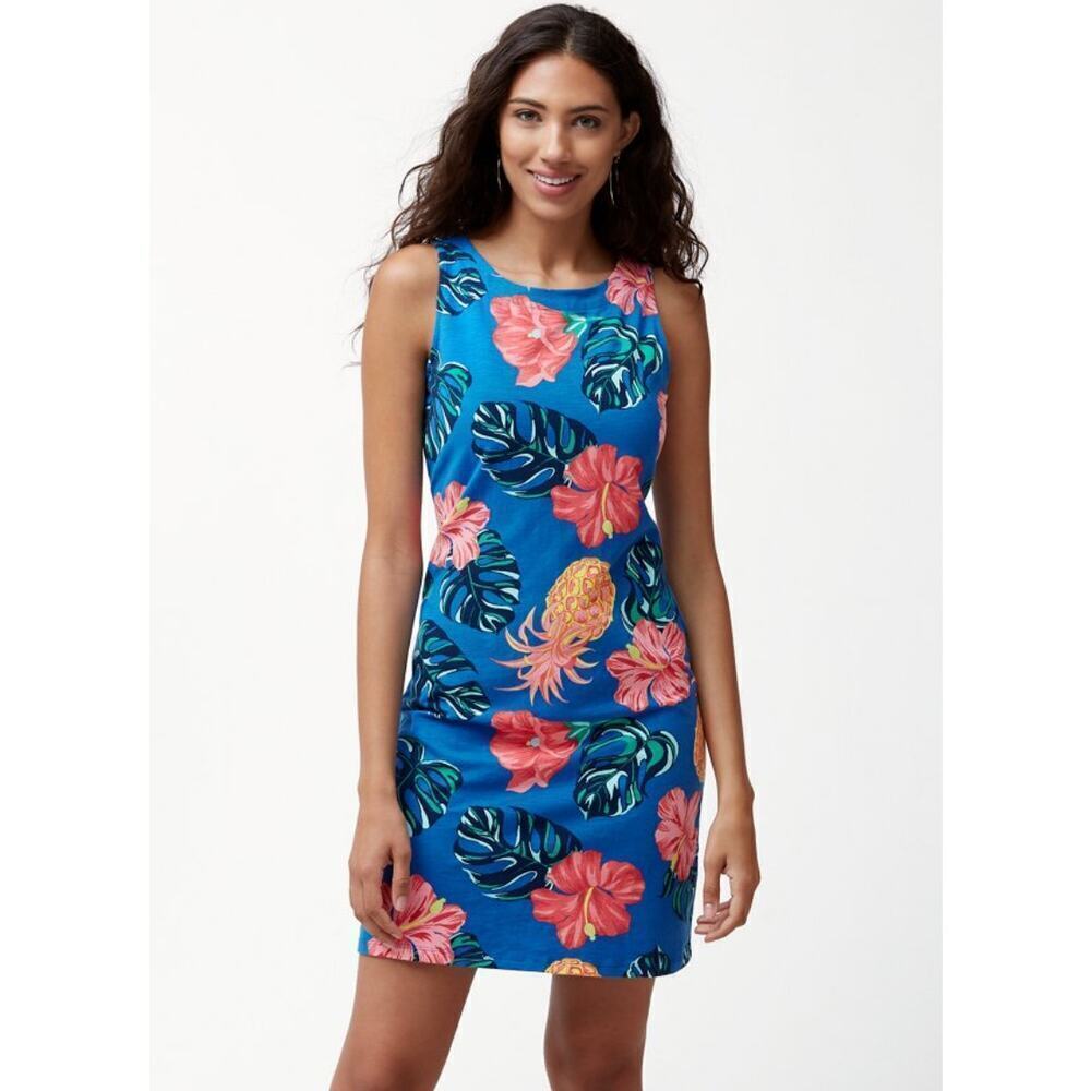 Tommy Bahama Piña Cool-Ada Scoop-Back Dress – Size M Tropical Print